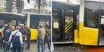 Fatih'te 2 İETT otobüsü çarpıştı!  Yaralılar var