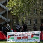 İngiltere'deki SOAS Üniversitesi de Filistin'e destek protestolarına katıldı