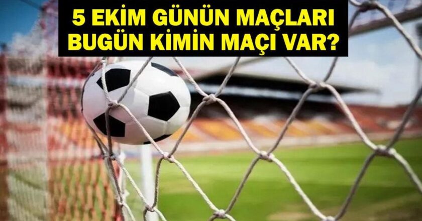 5 EKİM BUGÜN KİMİN MAÇI VAR? Süper Lig Samsunspor Fenerbahçe Maçı Saat Kaçta, Hangi Kanalda? 5 Ekim Günün Maçları