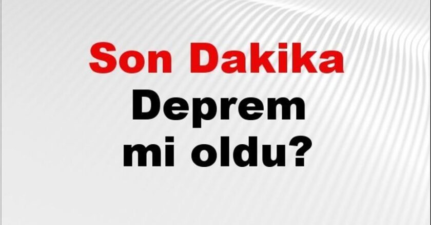 Muğla’da Deprem Alarmı! 25 Kasım 2025’te Nerede Oldu?