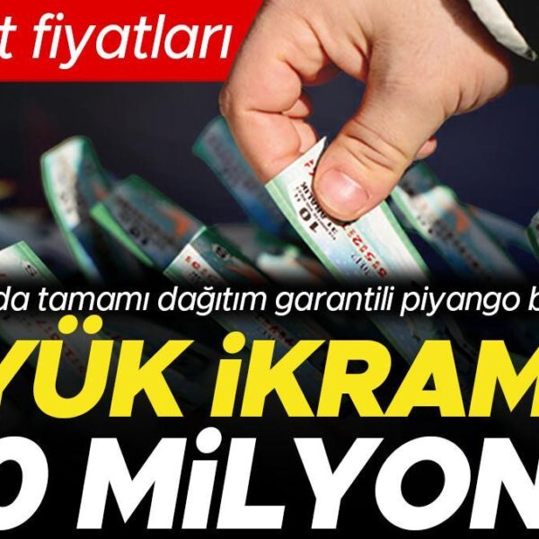 Yılbaşında tamamı dağıtım garantili piyango belli oldu: Büyük ikramiye 800 milyon TL